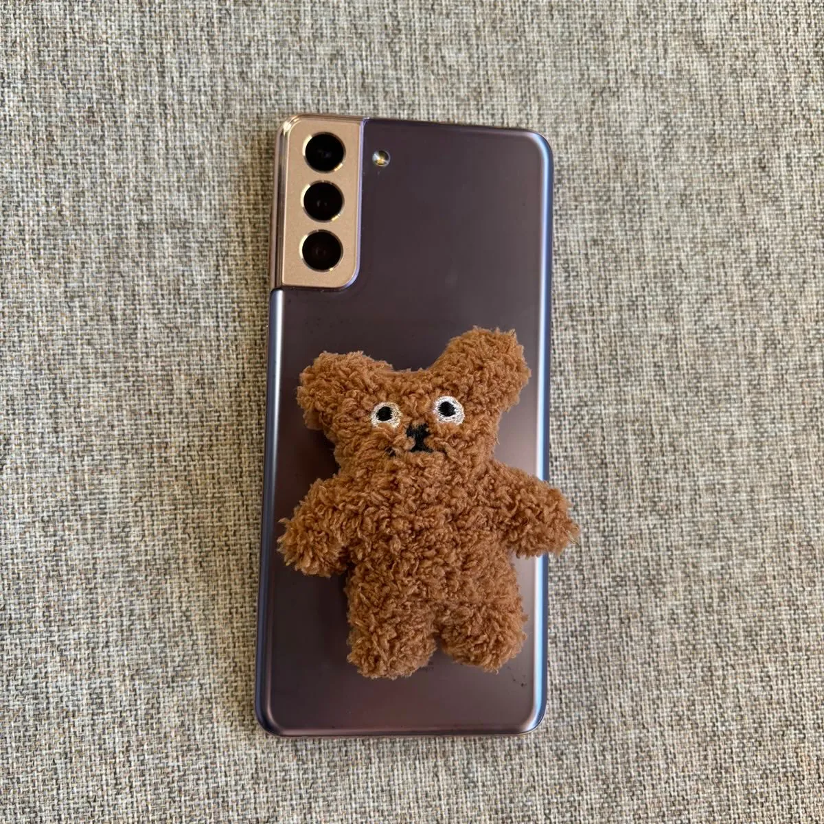 🐻 Fluffy Teddy Phone Grip 🐻