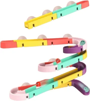 1 Set DIY Assembled Track Rolling Ball for Bath for Enhances Fine Motor Skills Creativity