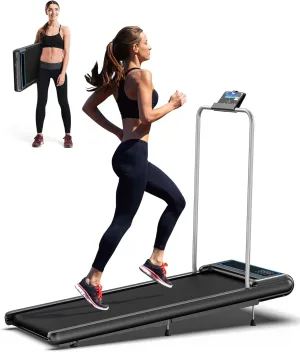 10% Incline Under Desk Walking Pad, 2.5HP Low Noise Treadmill for Home Office Apartment, 3 in 1 Lightweight Running Machine for Small Space, Works with Apps & Mute Remote Control, No Installation