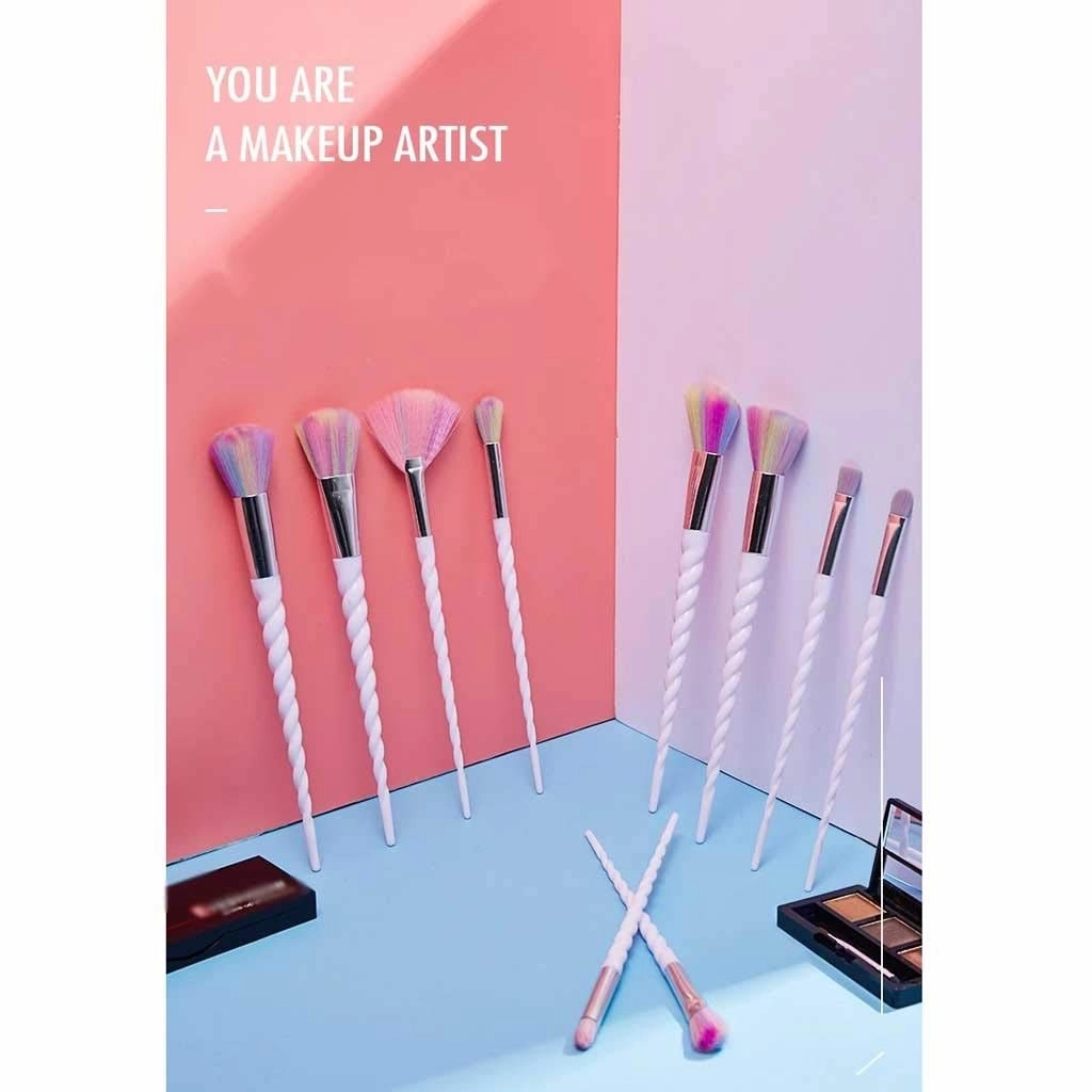 10pcs Makeup Brushes Sets Foundation Powder Cosmetic Blush Eyeshadow Women Beauty Glitter Make Up Brush Tools(03)