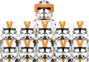 11-Piece (2-Inch) Clone Trooper Playset, Space War Mini Building Set, Clone Trooper Figure with Weapons, Best Gift for Kids Over 15 Years Old New