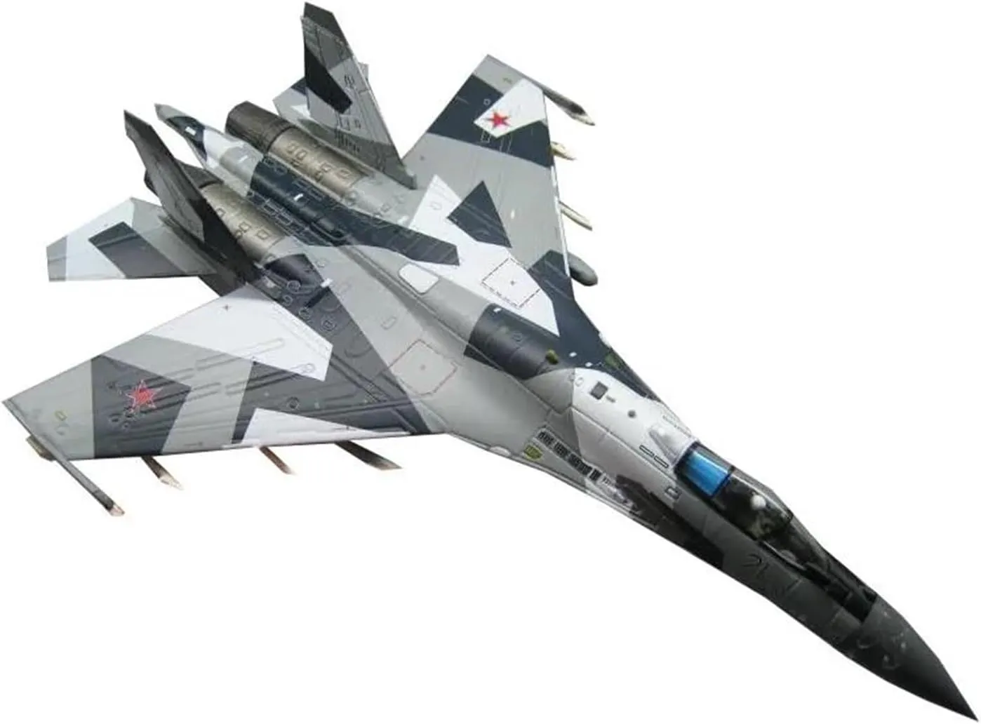 1:100 for Su-35 Heavy-Duty Air Control Fighter Painting Precision Alloy Model Collectible Gift Miniatures Set