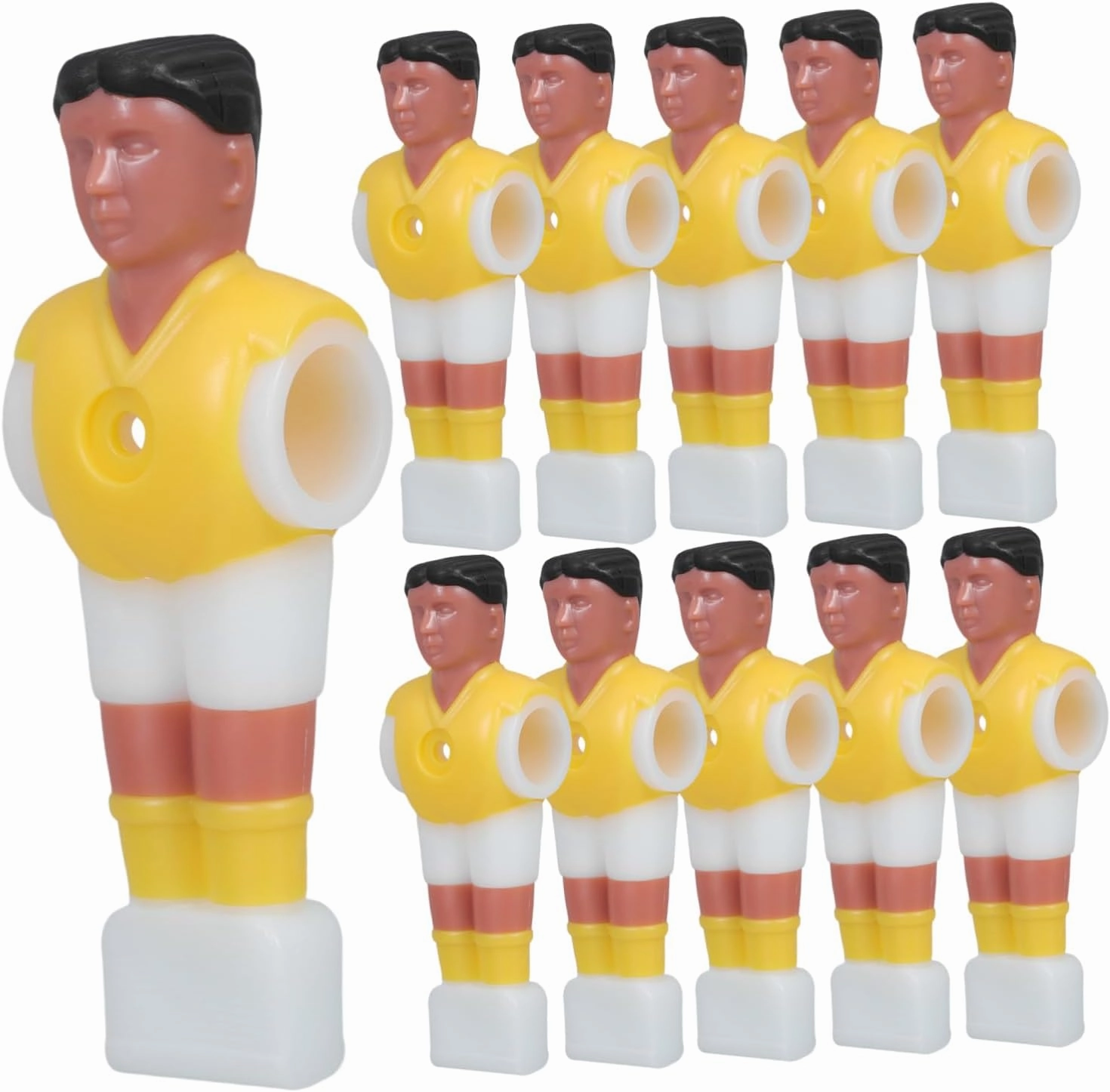 11pcs Plastic Foosball Athletes for Replacement Tabletop Soccer Player Figures Football Machine Parts Accessory Set