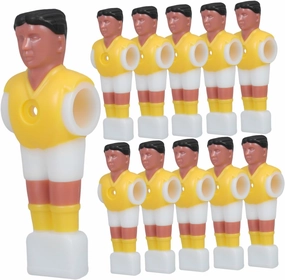 11pcs Plastic Foosball Athletes for Replacement Tabletop Soccer Player Figures Football Machine Parts Accessory Set