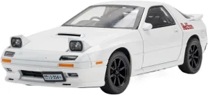 1:24 for RX7-FC Street Car Model Micro Diecast Metal Shock Absorbing Supercar Model(White)