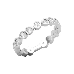 14K Alternating Shapes Eternity Ring