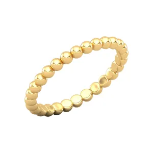 14K Bead Band Ring