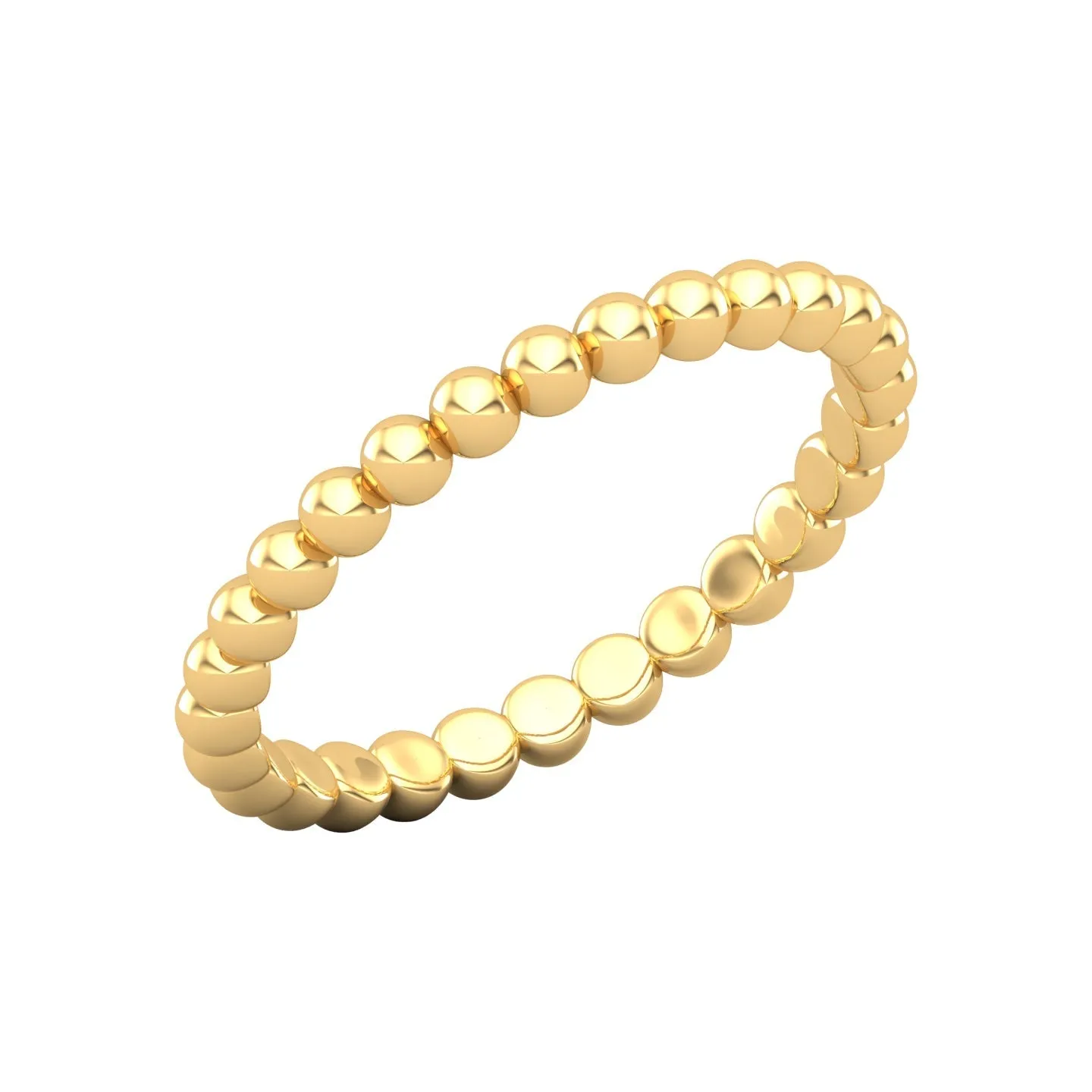 14K Bead Band Ring