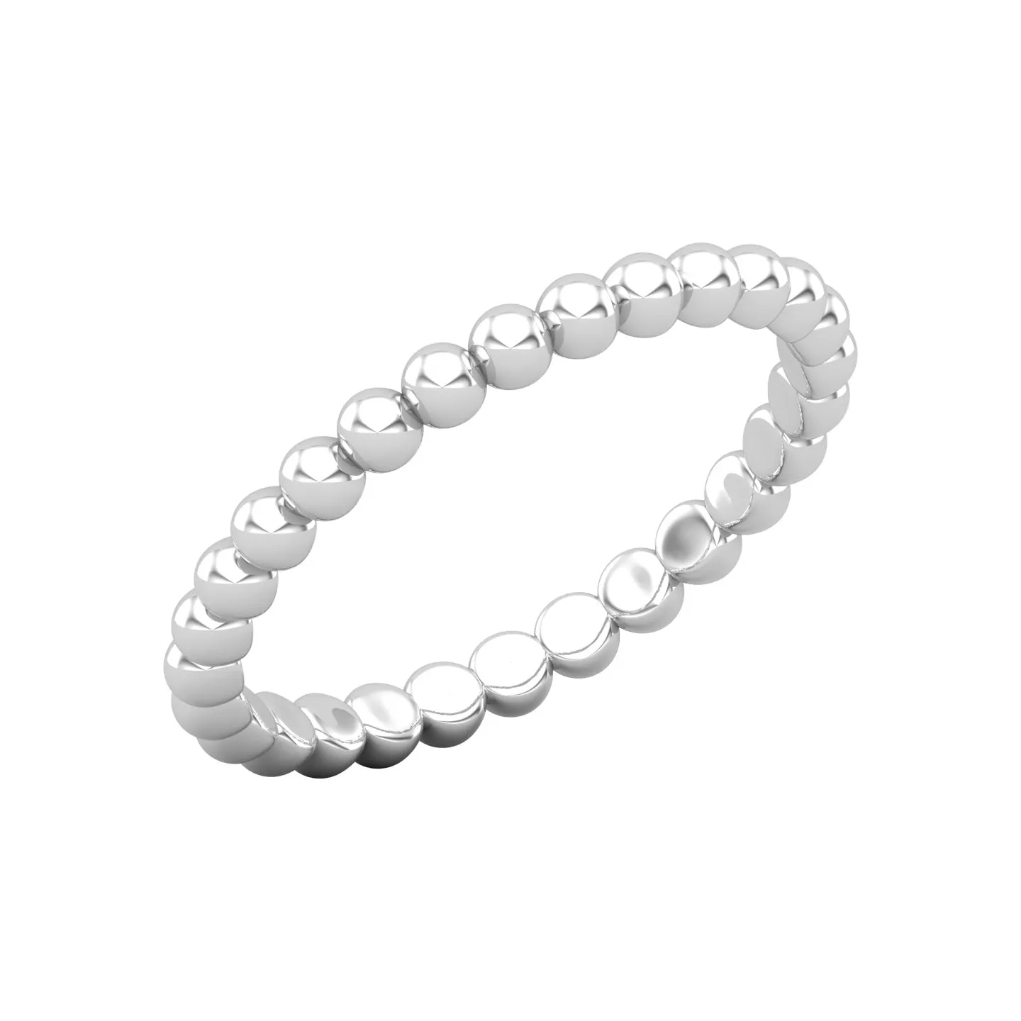 14K Bead Band Ring