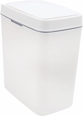 15L Smart Sensor Trash Can Water Touchless Automatic Sensor Garbage Bin with Lid for Bathroom Living Room Bedroom Kitchen