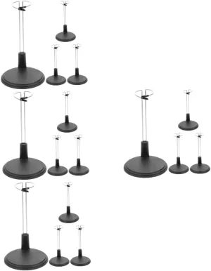 16pcs Adjustable Action Figure Stand Doll Display Holder Premium Height for Showcase Storage of Dolls Figures Space-saving Design