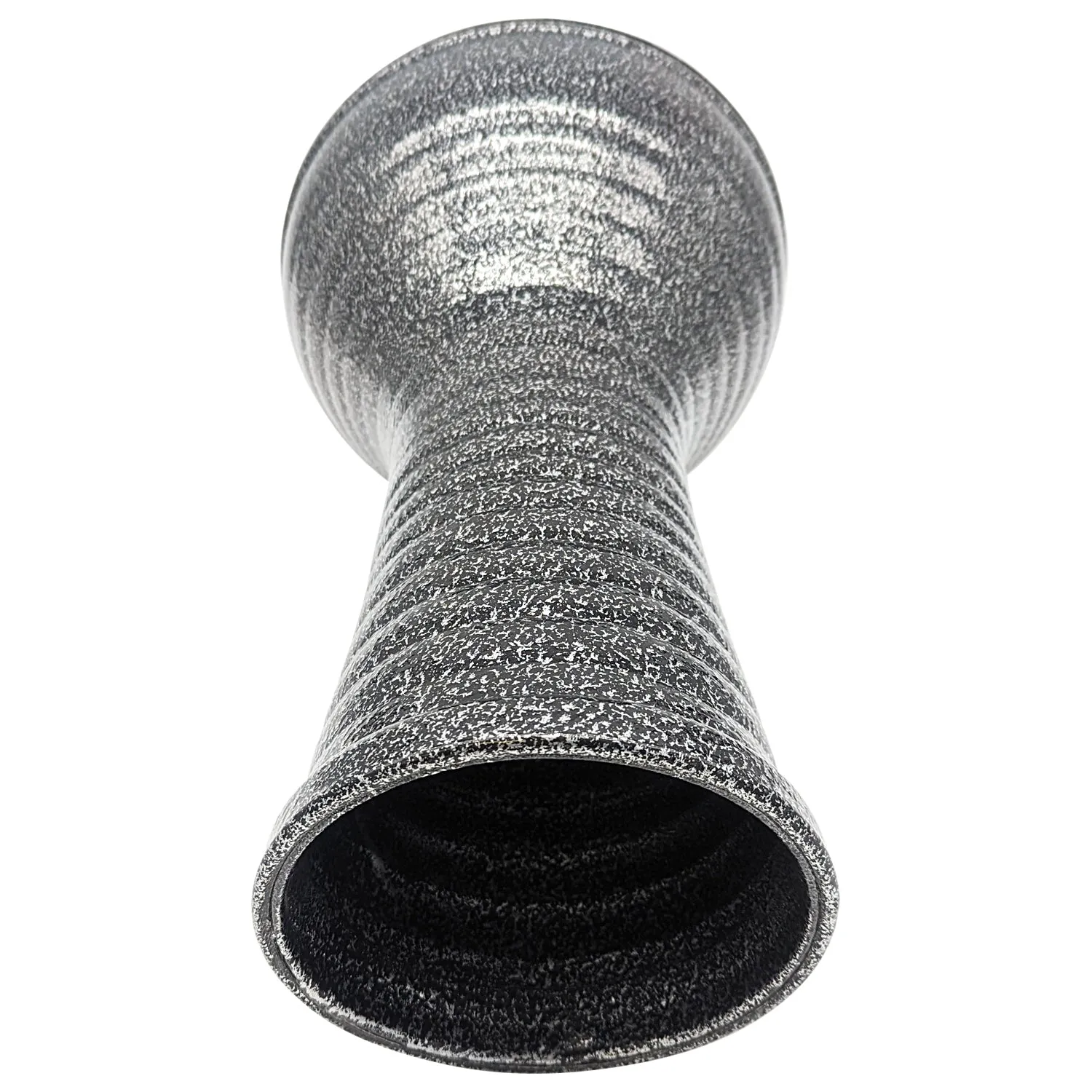 17'' Black/Silver Wave Zaza Percussion Egypt Style Darbuka