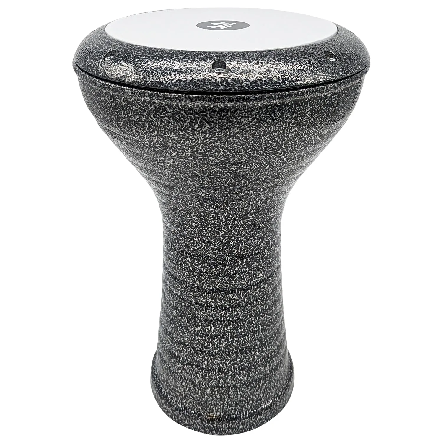 17'' Black/Silver Wave Zaza Percussion Egypt Style Darbuka