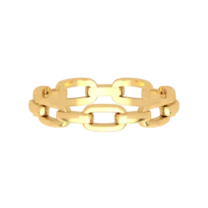 18K Dainty Chain Ring
