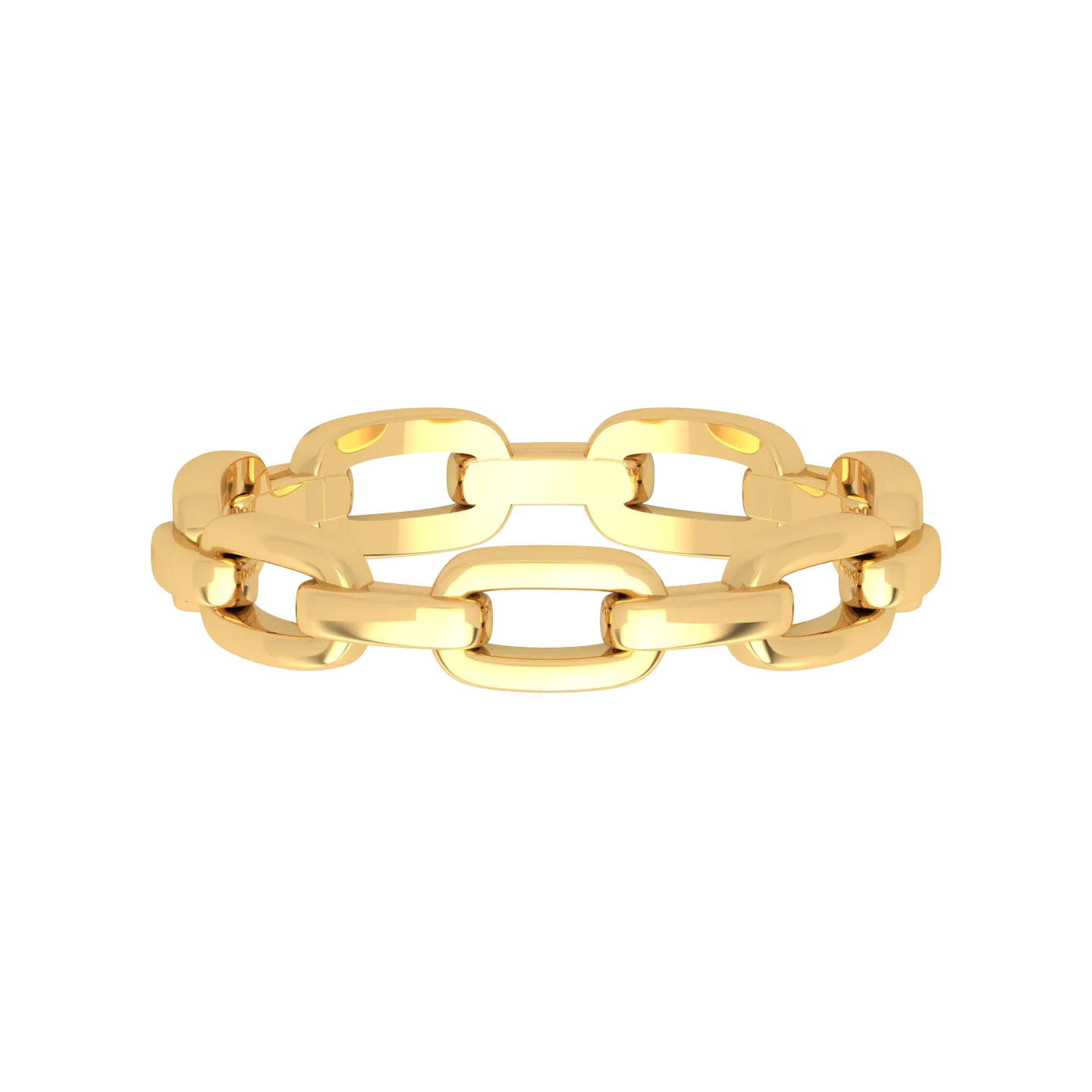 18K Dainty Chain Ring