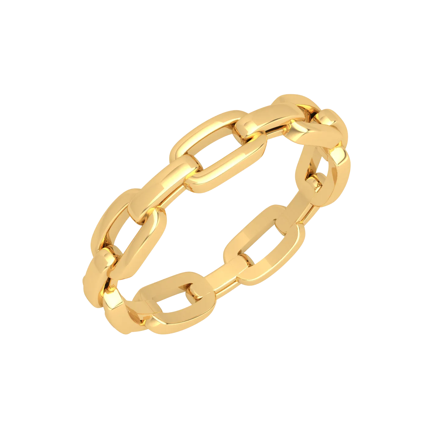 18K Dainty Chain Ring