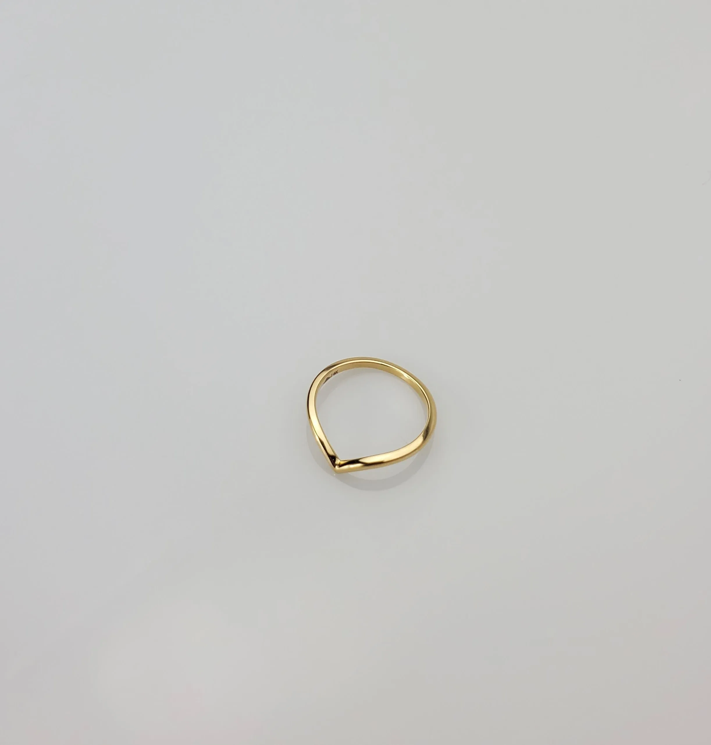 18K Wishbone Ring