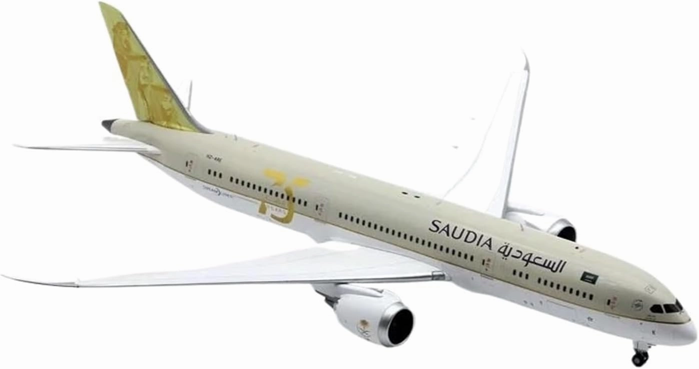 1 200 for Saudi Arabian Airlines DreamLiner Boeing B787-9 Simulated Airliner Model Hand-Figure Ornaments Miniatures Set