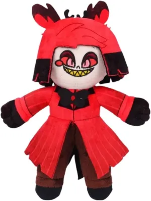2024 Hazbin Hotel Plush, Cute Hazbin Hotel Character Doll, Soft Stuffed Doll for Children Adults, Birthday, Cartoon Game Lovers Gift (Alastor)