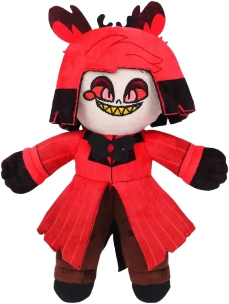 2024 Hazbin Hotel Plush, Cute Hazbin Hotel Character Doll, Soft Stuffed Doll for Children Adults, Birthday, Cartoon Game Lovers Gift (Alastor)