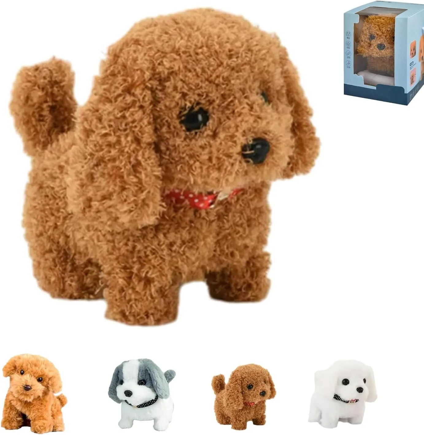 2025 New Nicoo - My Realistic Robot Puppy,Robot Puppy That Acts Like A Real Puppy,Ai Robotic Dog,Walking, Barking, Tail Wagging (B6-1PCS)