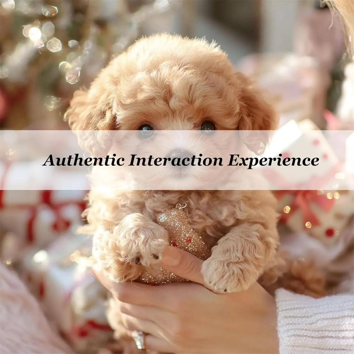 2025 New Realistic Robot Puppy,My Realistic Robot Puppy for Adults,Ai Robotic Dog,Walking, Barking,Tail Wagging (D4-1PCS)