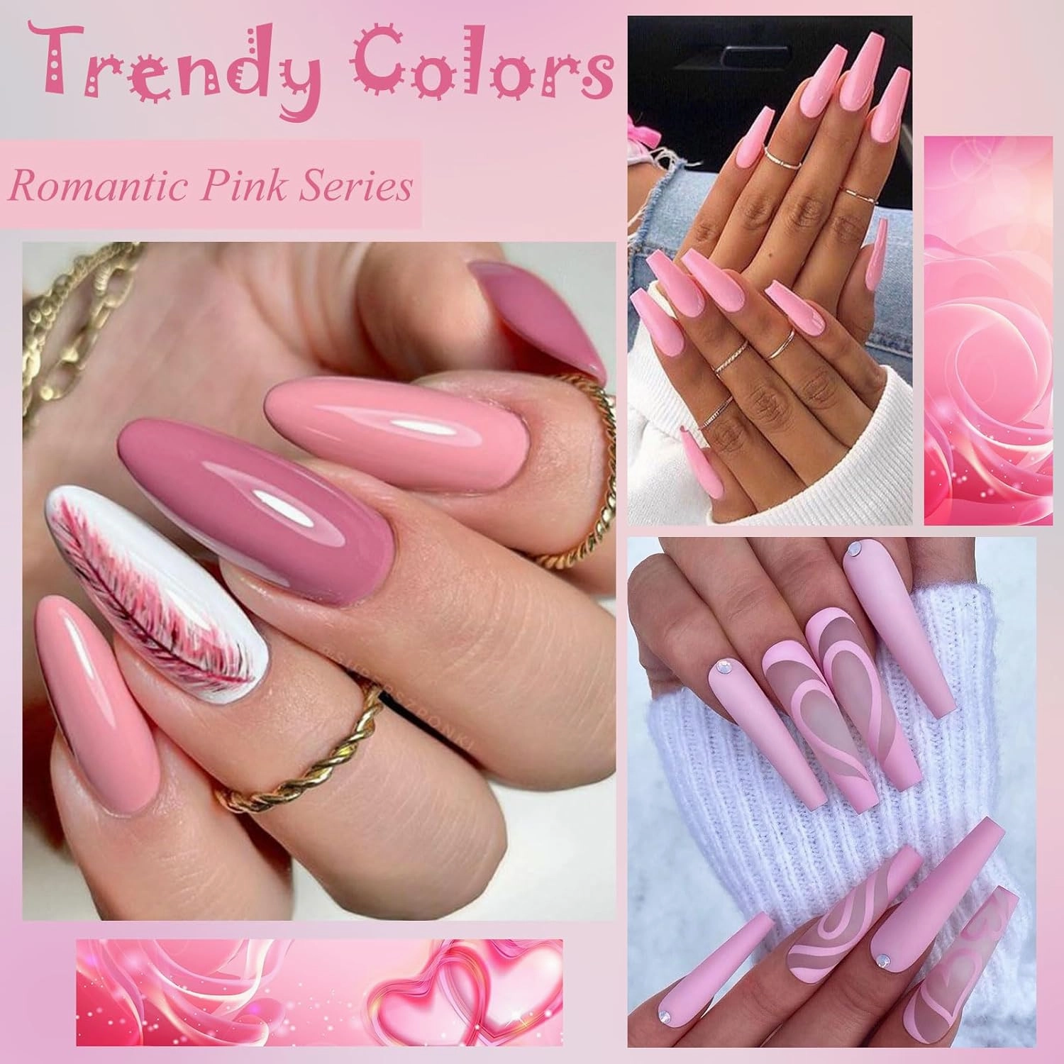 20Pcs Nude Pink Gel Polish Set 16 Colors Pastel Pink Light Soft Pink Gel Polish Nail Kit Lavender Purple Violet Grape Lilac Gel Manicure Kit Soak Off Uv LED Nail Lamp Gift for Women Girls