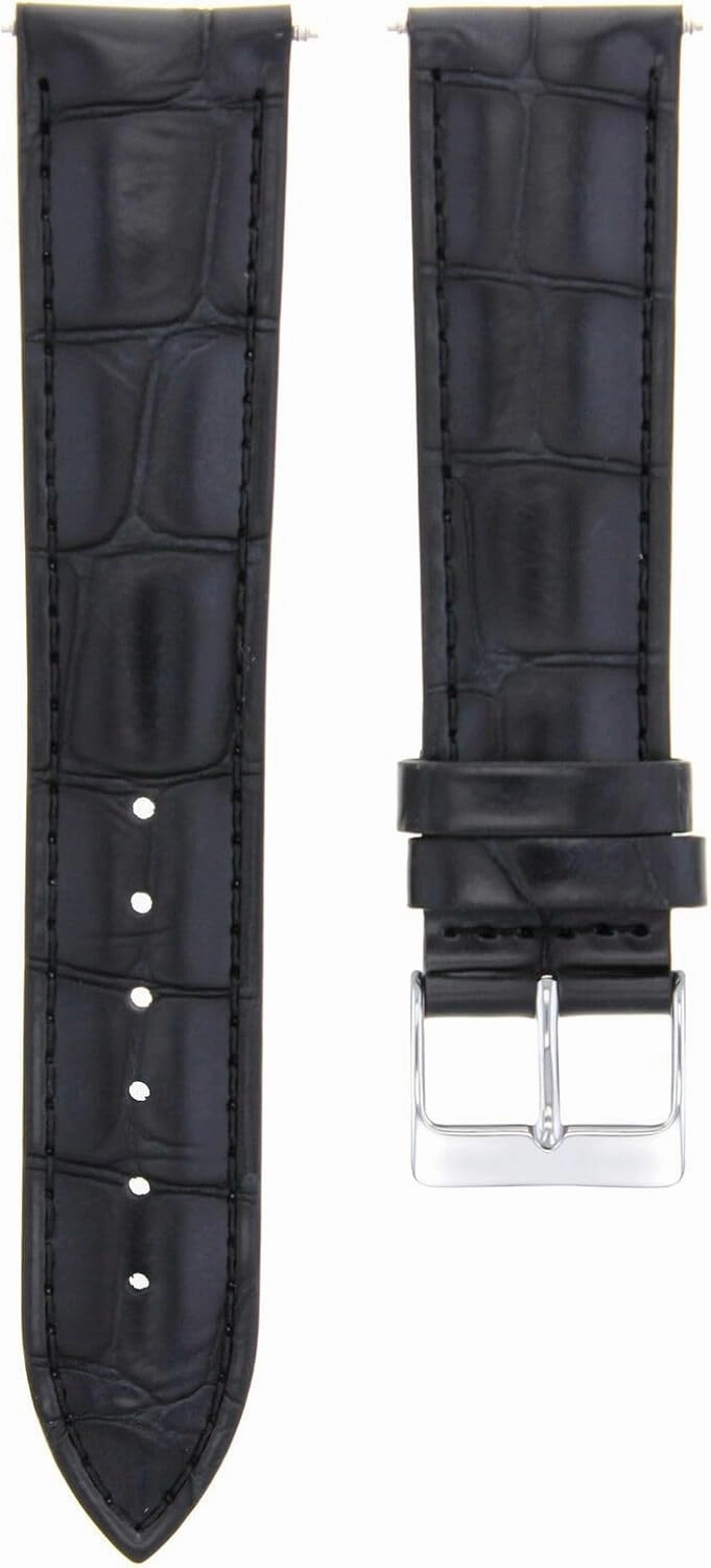 21mm Genuine Leather Watch Band Strap Compatible with Longines Watch