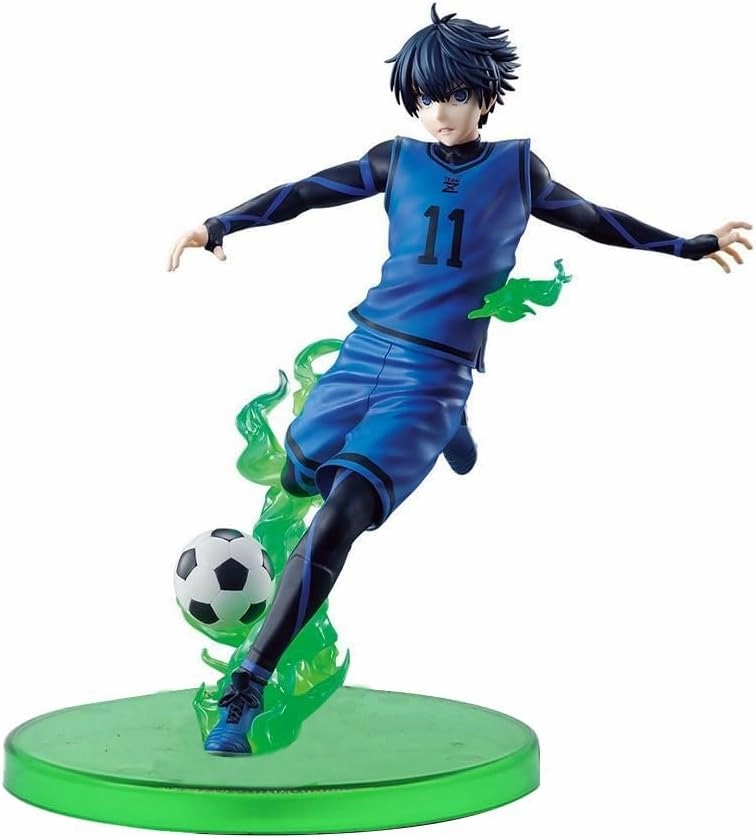 2PCS Isagi Yoichi Bachira Meguru Anime Figure Set PVC Poseable Football Action Figure Sculpture Collectible