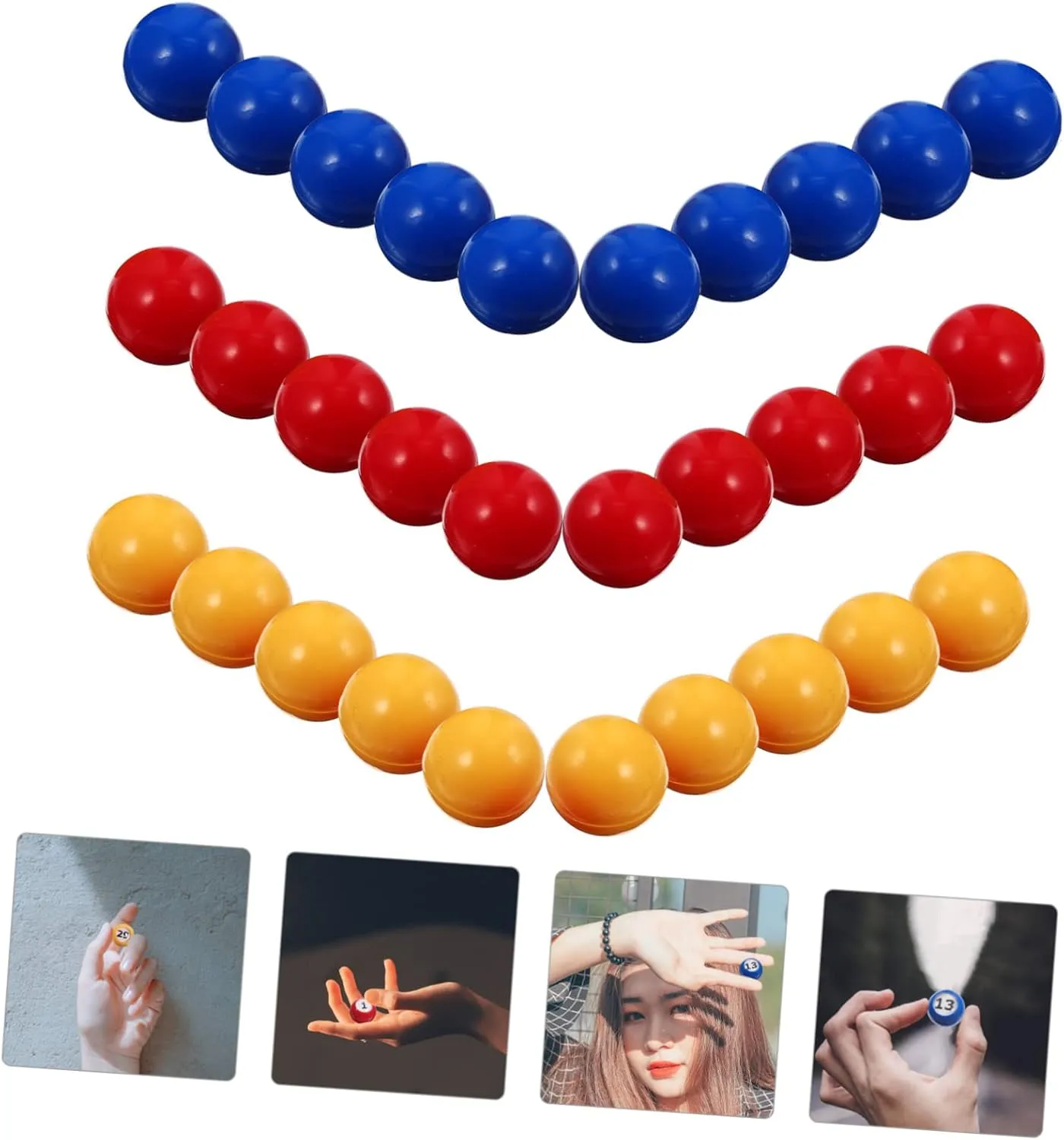 3 Sets Ball Lucky Tent Balls Fortunate Small Pong Table Tennis Balls Baby Play Vending Machine