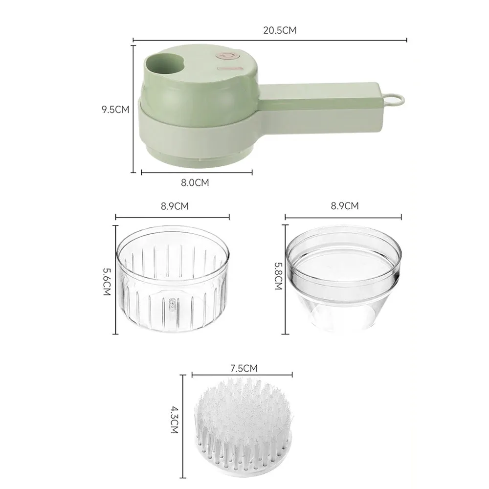 4-in-1 Electric Vegetable Cutter & Food Processor