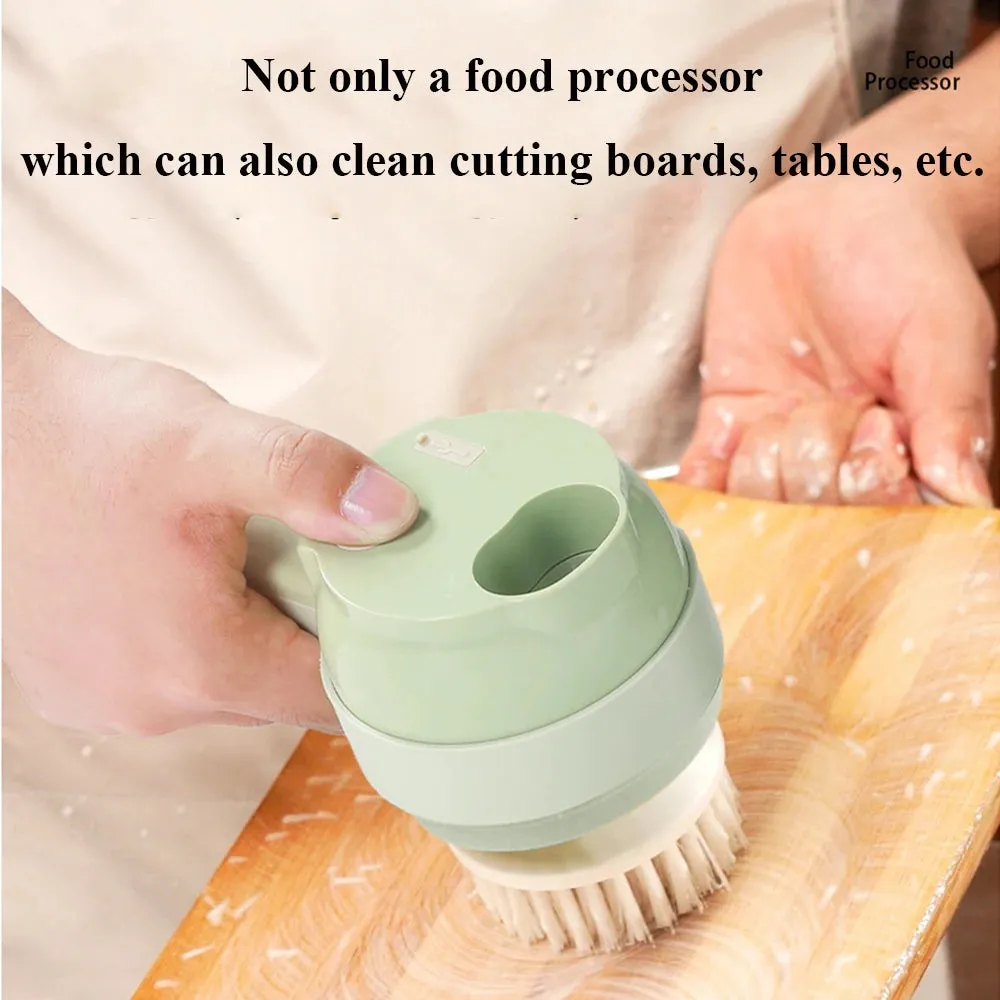 4-in-1 Electric Vegetable Cutter & Food Processor