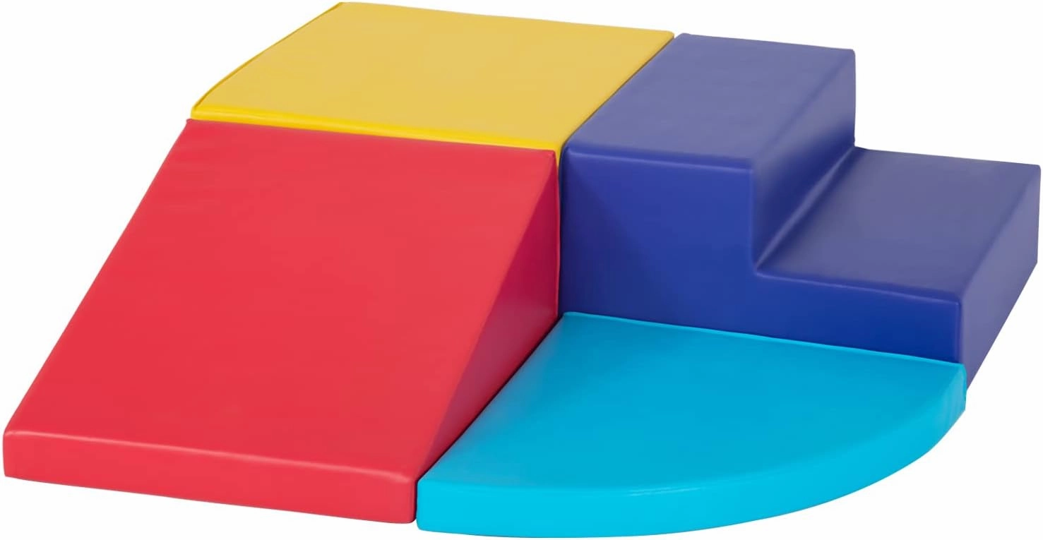 4-Piece Set Climbing Toys for Toddlers 1-3 and Climb Foam Play Set Babies Foam Blocks Toddler Climbing Toys Indoor Baby Climbing Toys Children’s Composite Toy for Crawling Climbing and Sliding
