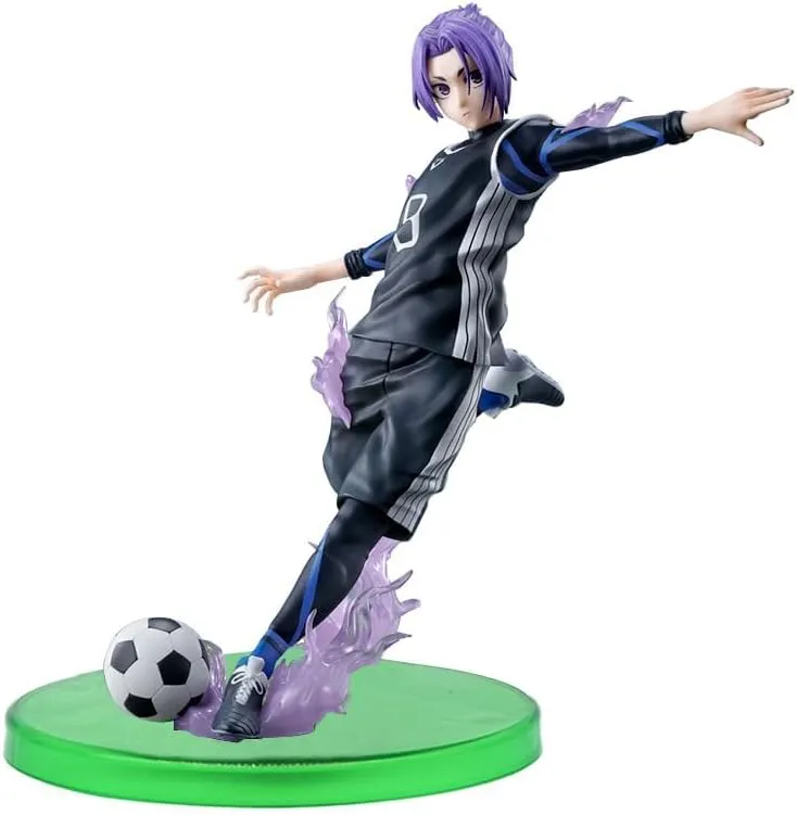 4PCS Isagi Yoichi Bachira Meguru Anime Figure Set PVC Poseable Football Action Figure Sculpture Collectible