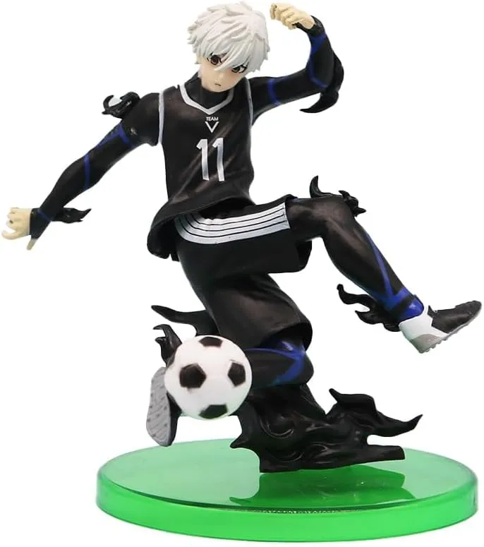 4PCS Isagi Yoichi Bachira Meguru Anime Figure Set PVC Poseable Football Action Figure Sculpture Collectible