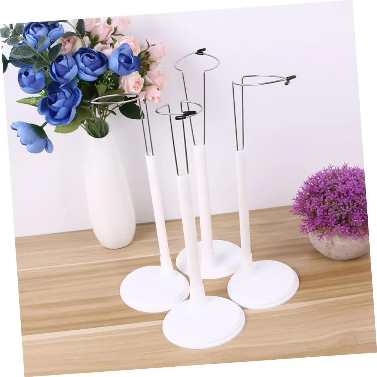 4pcs Practical Doll Stand Brackets Portable Doll Display Stands Organizers for Figures