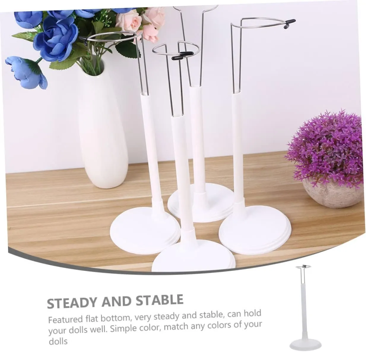 4pcs Practical Doll Stand Brackets Portable Doll Display Stands Organizers for Figures