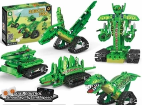 5 in 1 Stem Dinosaur Robot Building Block Set Remote & App Control Robotic Kits for Adults Educational Gift for Boys & Girls Interactive Coding Learn Robot for Kids 269 PCS