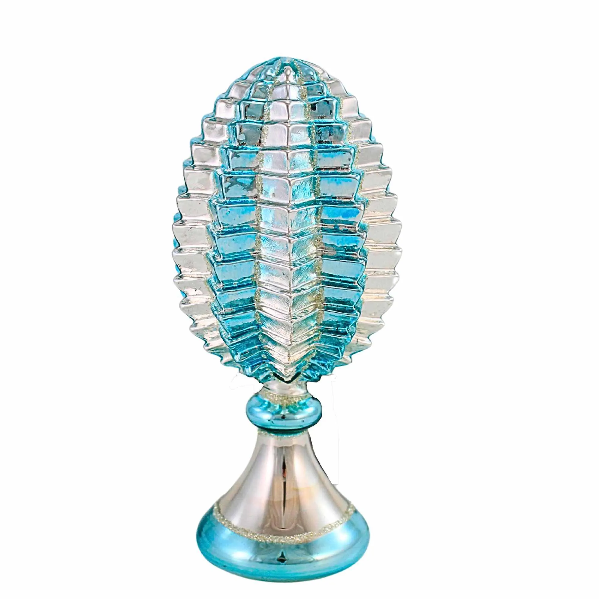 (63770) Geometric Eggs & Pedestal 3 Pc