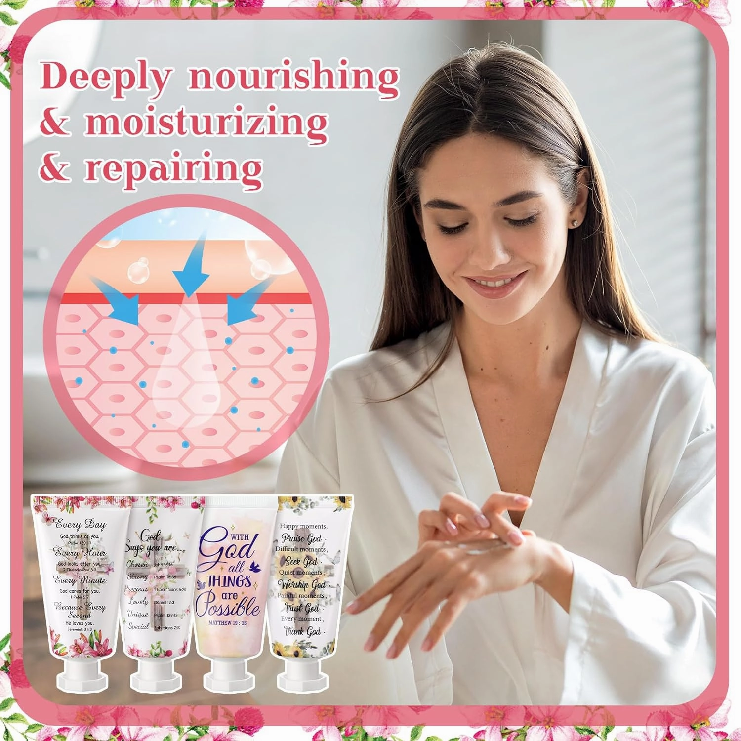 72 Pcs Christian Hand Cream Bulk Gifts for Women Bible Verse Lotion Scripture Travel Hand Lotion for Dry Cracked Bulk Christian Religious Gifts for Mom Grandma Women (Cross Style)