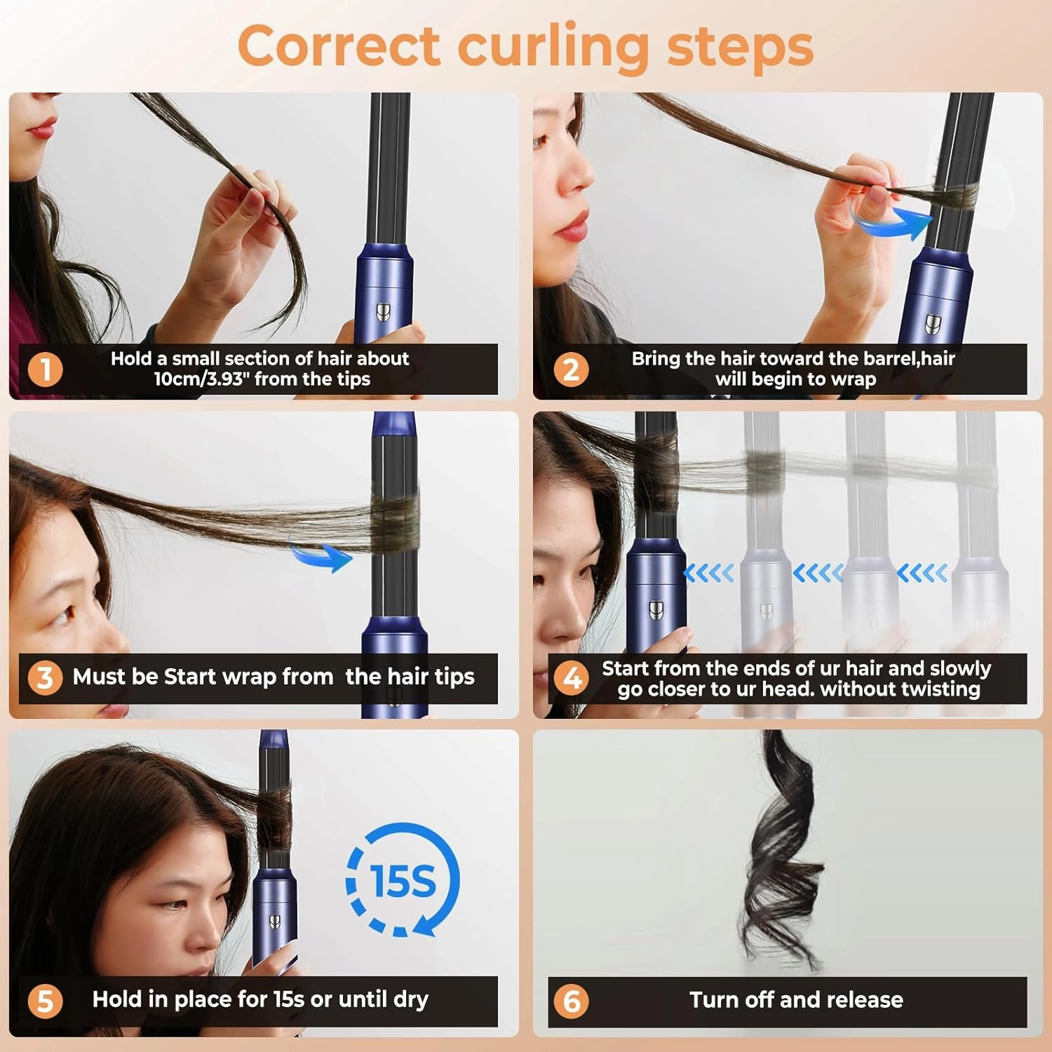 7 in ONE Hair Dryer Brush, Powerful Blow Dryer Brush with Auto- Wrap Curler, Detachable Fast Drying, Volumizing, Curling, Straightening, Ionic Hair Dryer with Diffuser, Hair Styling Tools Storage Case