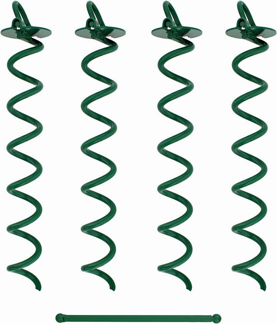 7Penn Spiral Ground Anchors - 16 Inch Tent Stakes Heavy Duty Ground Screw Anchor Twist Stakes, 4 Pack