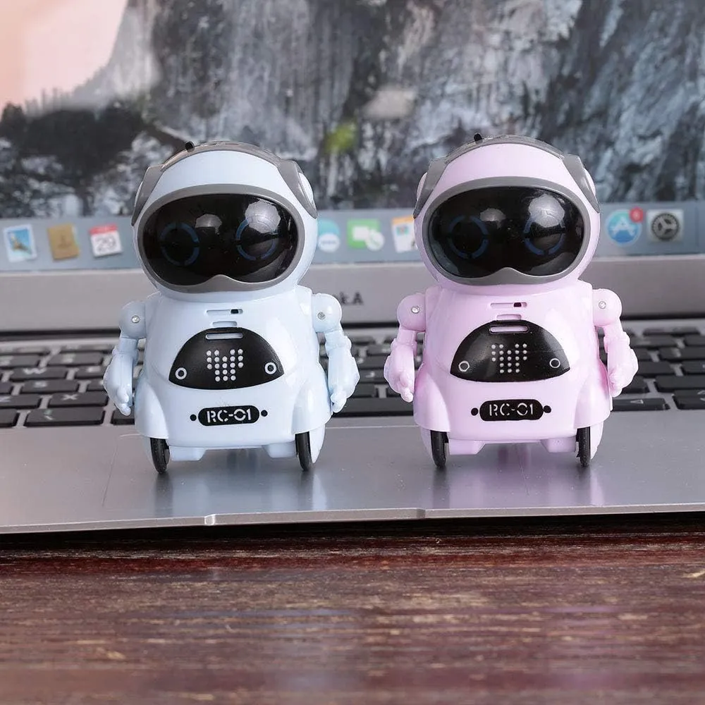 939A Pocket Robot Talking Interactive Dialogue Voice Recognition Record Singing Dancing Telling Story Mini Robot