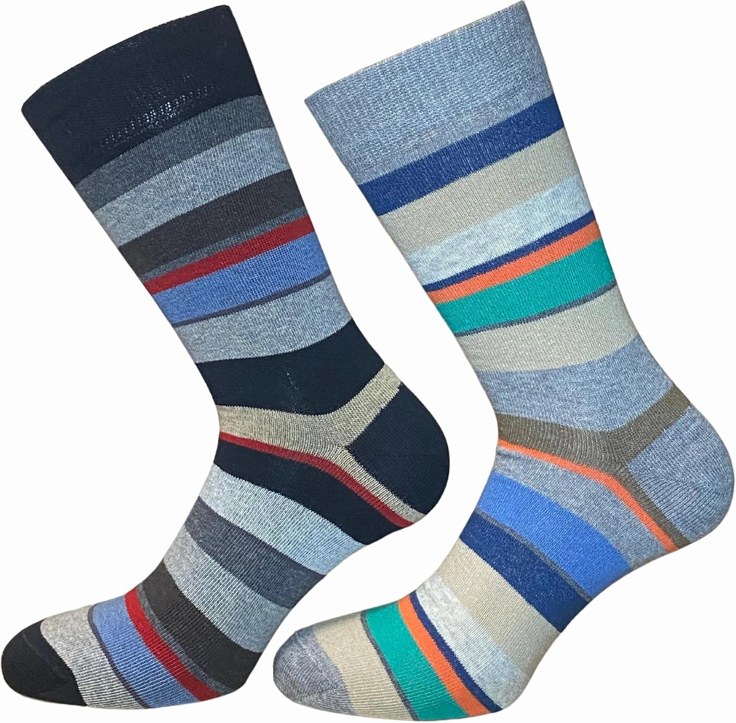 | Set of 4 Pairs of Men's Mid-Calf Socks, Soft and Stylish - Made in Italy One Size