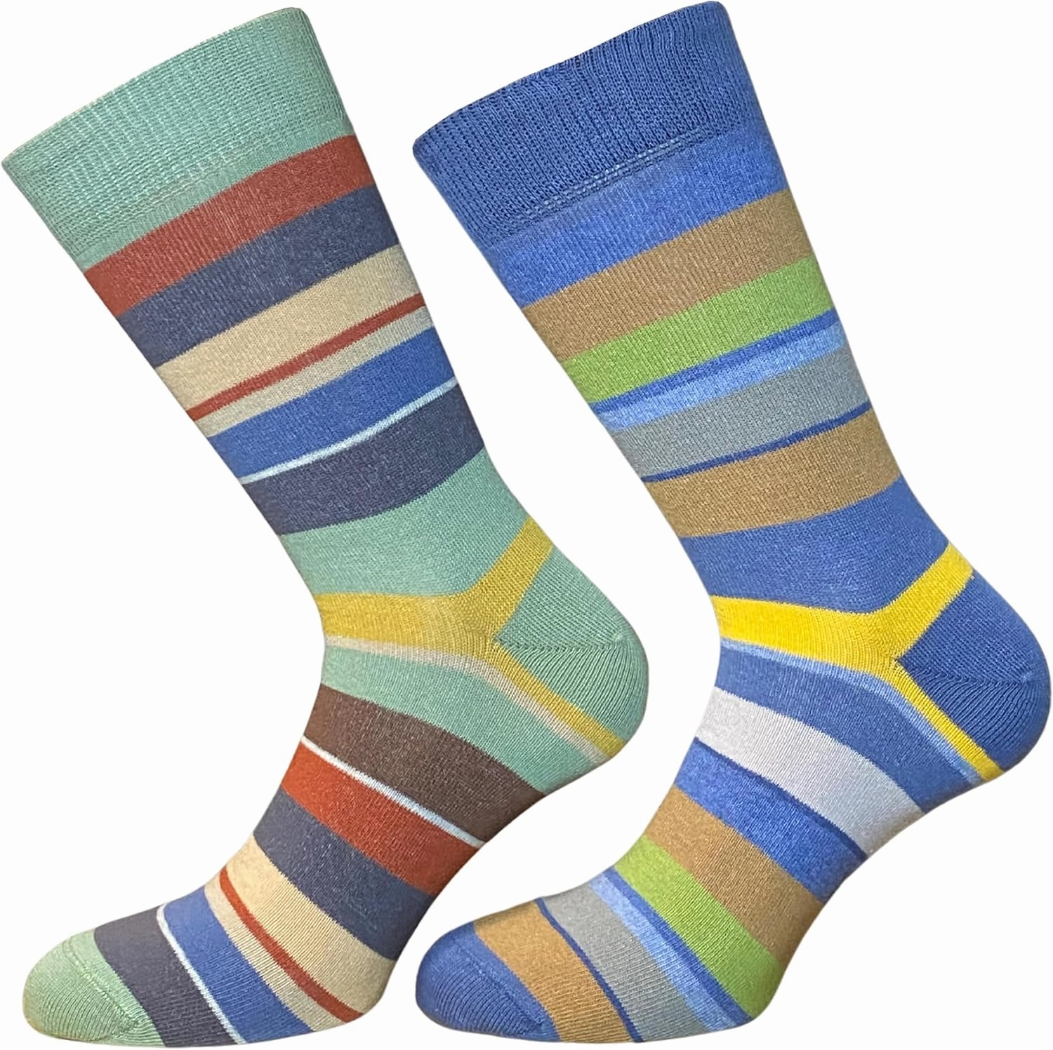 | Set of 4 Pairs of Men's Mid-Calf Socks, Soft and Stylish - Made in Italy One Size