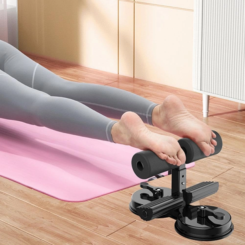 Ab Training Auxiliary Device,2025 New Upgrade Double Suction Cups,Three Levels of Height Adjustment,Portable Sit Up Bar Floor,Abs Master Assistant Device,Fitness Equipment for Home & Gym