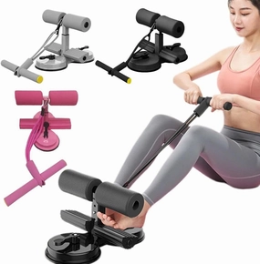 Ab Training Auxiliary Device,2025 New Upgrade Double Suction Cups,Three Levels of Height Adjustment,Portable Sit Up Bar Floor,Abs Master Assistant Device,Fitness Equipment for Home & Gym