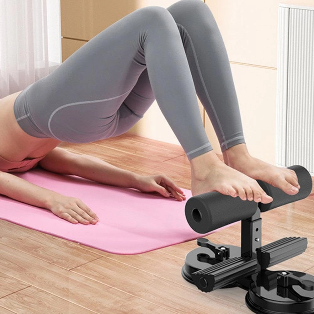 Ab Training Auxiliary Device,2025 New Upgrade Double Suction Cups,Three Levels of Height Adjustment,Portable Sit Up Bar Floor,Abs Master Assistant Device,Fitness Equipment for Home & Gym
