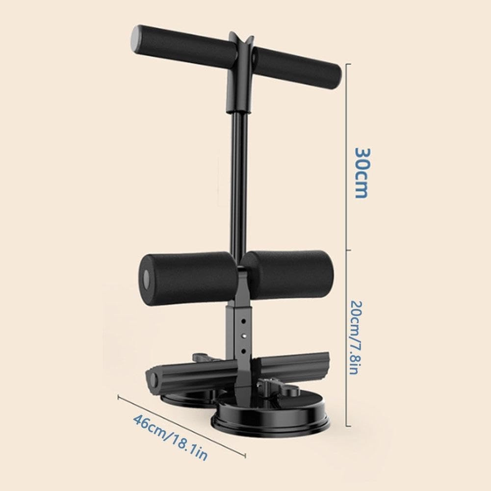 Ab Training Auxiliary Device,2025 New Upgrade Double Suction Cups,Three Levels of Height Adjustment,Portable Sit Up Bar Floor,Abs Master Assistant Device,Fitness Equipment for Home & Gym