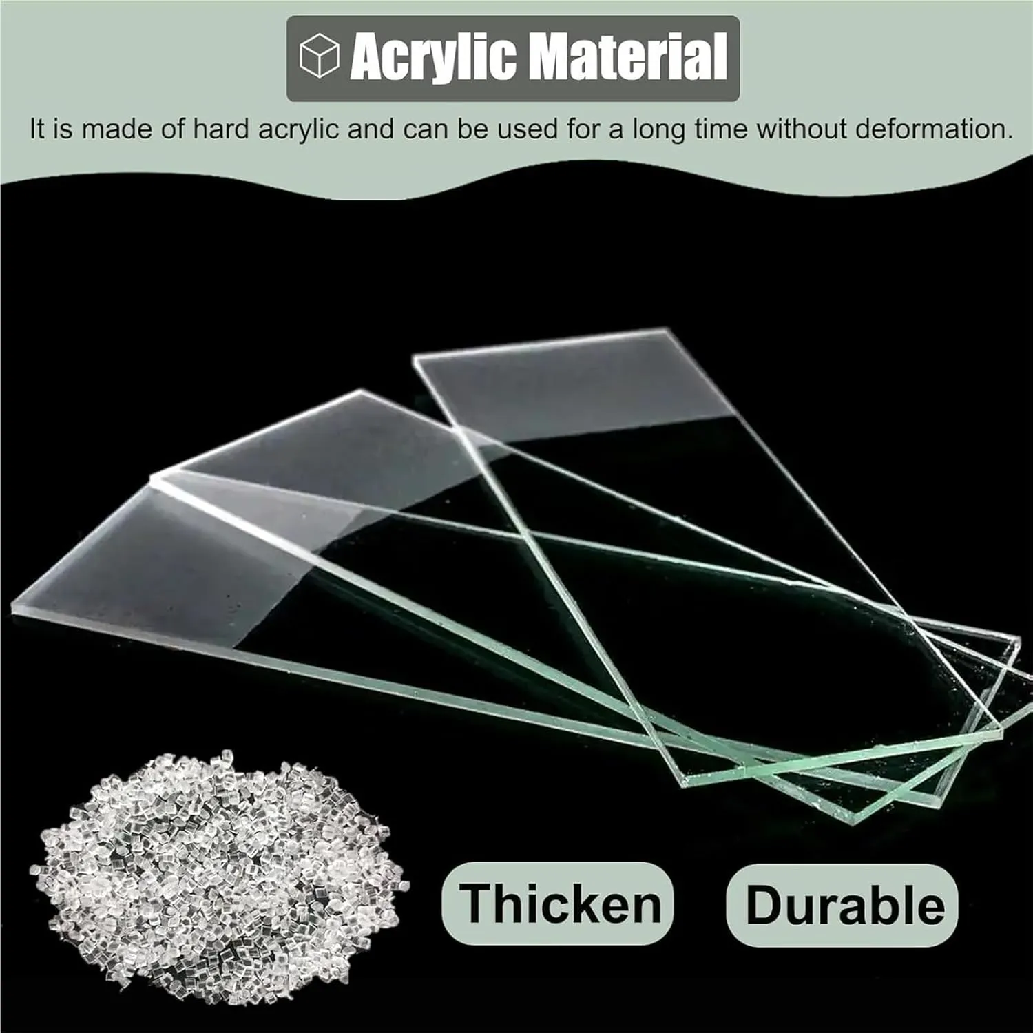 Acrylic Display Case ，Clear Acrylic Display Case， Stackable Organizer Cover Case for Action Figures(50x50x35cm(20x20x14in))